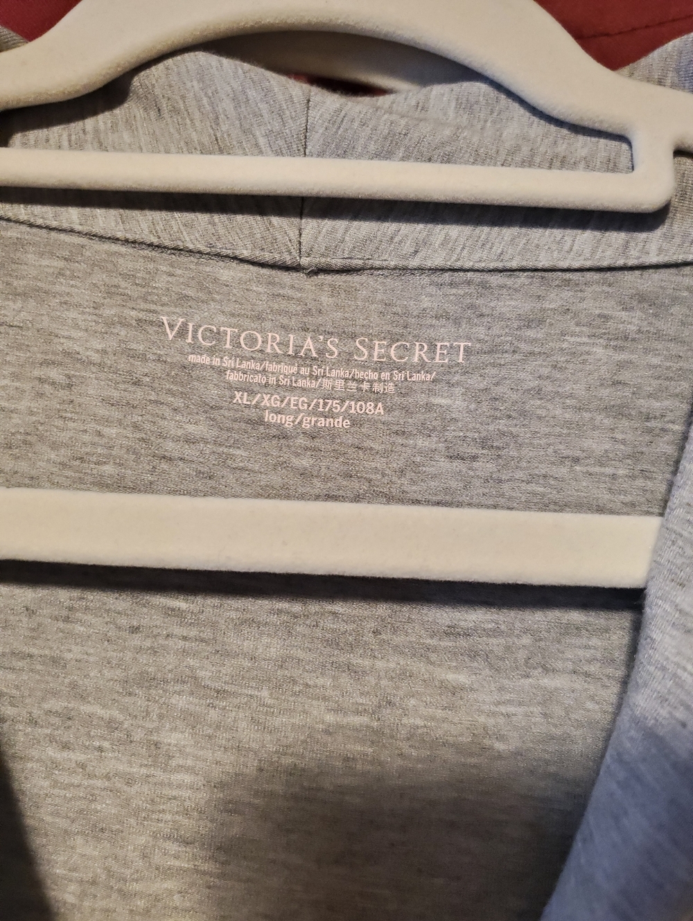 Victoria's Secret Gray & Black Two-Piece Pajama Set with Black Lace Accent Trim - Picture 4 of 11